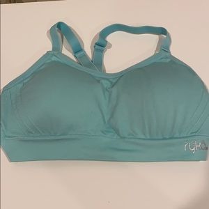Ryka Size M Teal racer back Sportsbra